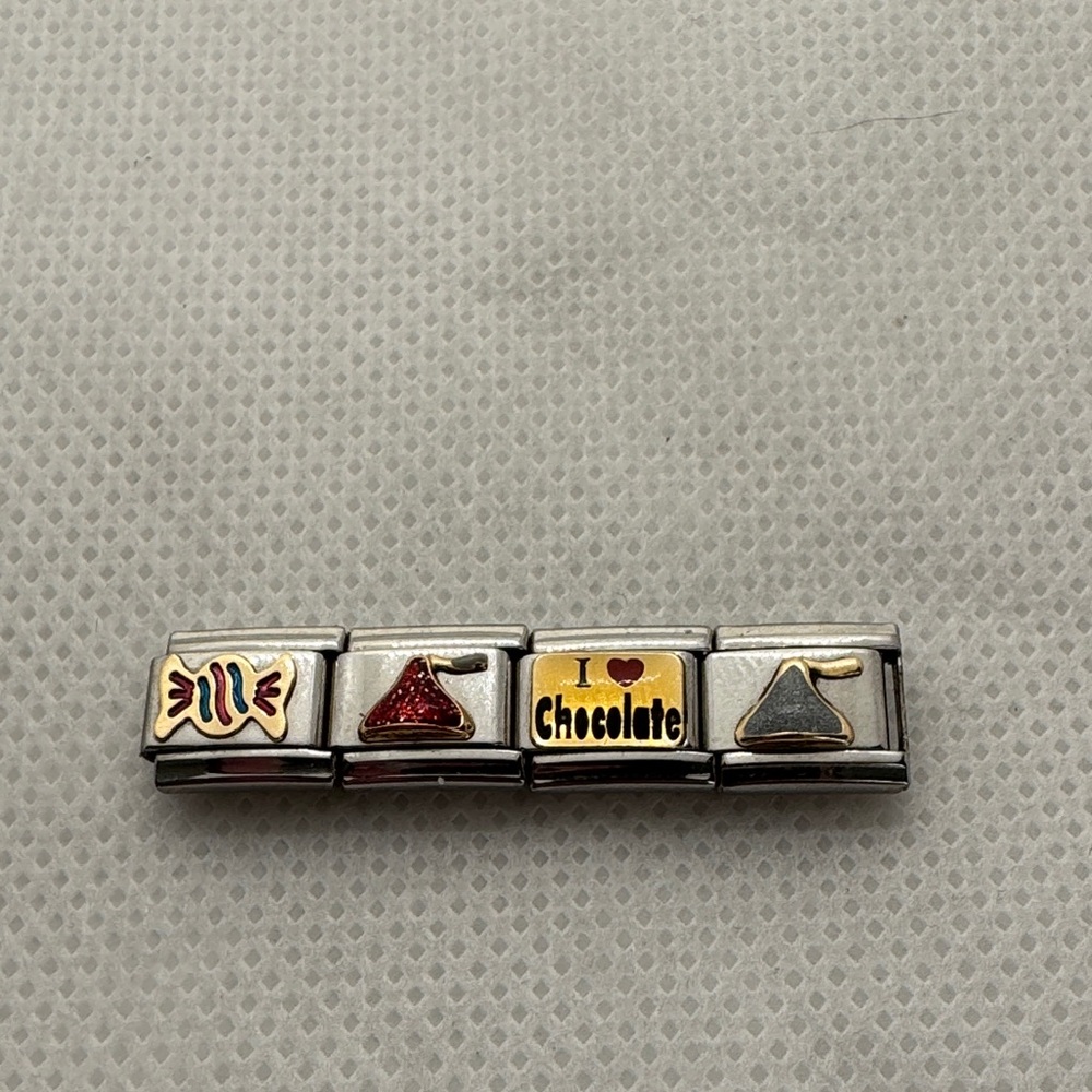 Silver and Gold Charm Links for Nomination Bracelet Assorted Charms